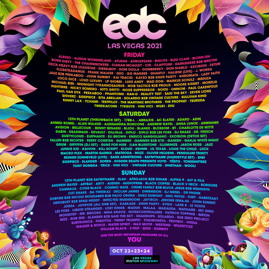 EDC Las Vegas Stage Lineups Revealed Moon Lvnding