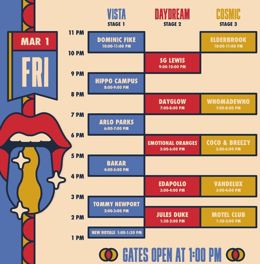 M3F Fest: Set Times And More