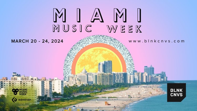 BLNK CNVS Miami Music Week 2024 artwork