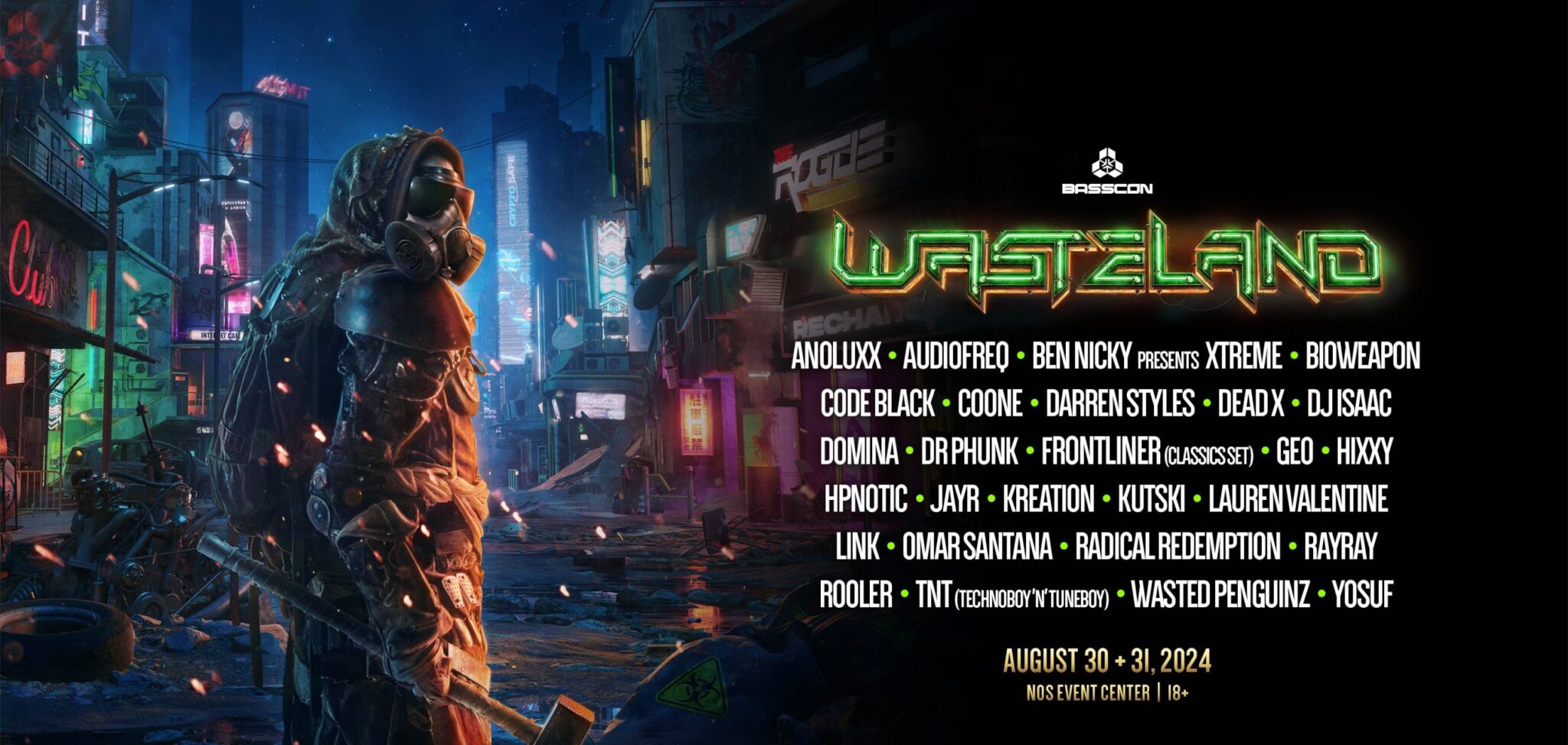 Basscon Announces 2024 Wasteland Dates - Moon Lvnding