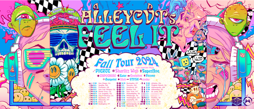 Tour flyer for ALLEYCVT's "Feel It" Tour