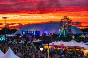 North Coast Music Festival pictured at dusk