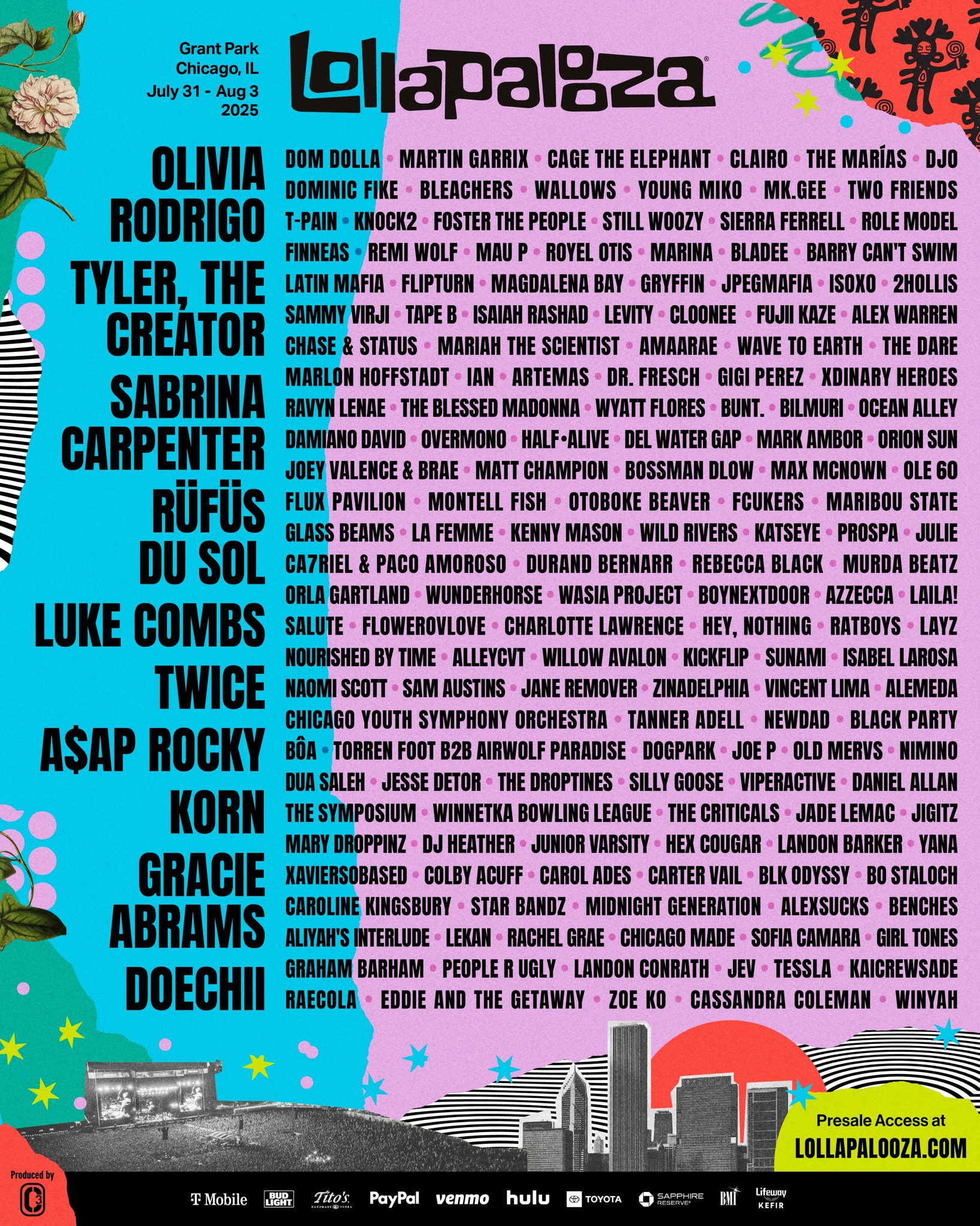 Lollapalooza 2025 Lineup Officially Announced Moon Lvnding lollapalooza-2025-lineup-officially-announced-moon-lvnding