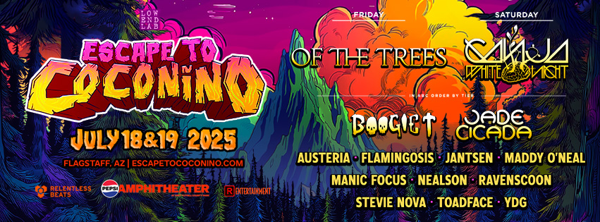 Escape to Coconino Lineup Artwork