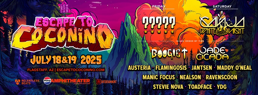 Escape to Coconino Lineup