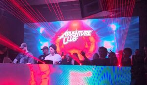 Adventure Club DJing behind the booth at Mission NY.