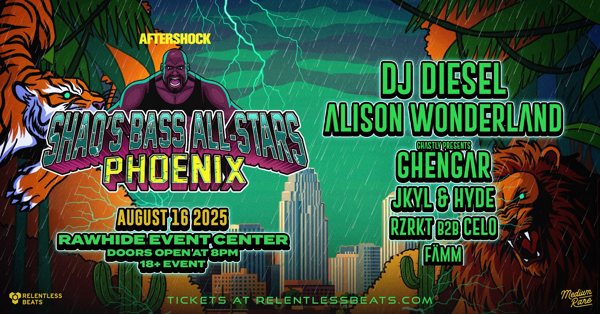 Shaq's Bass All-Stars Phoenix Cover Art Lineup