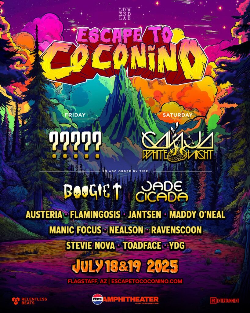 Escape to Coconino official lineup