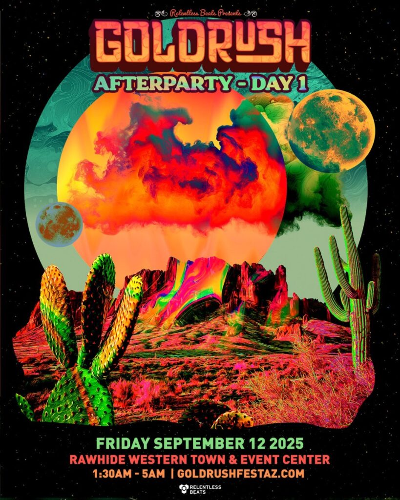 Goldrush Afterparty Day 1 Desert Artwork