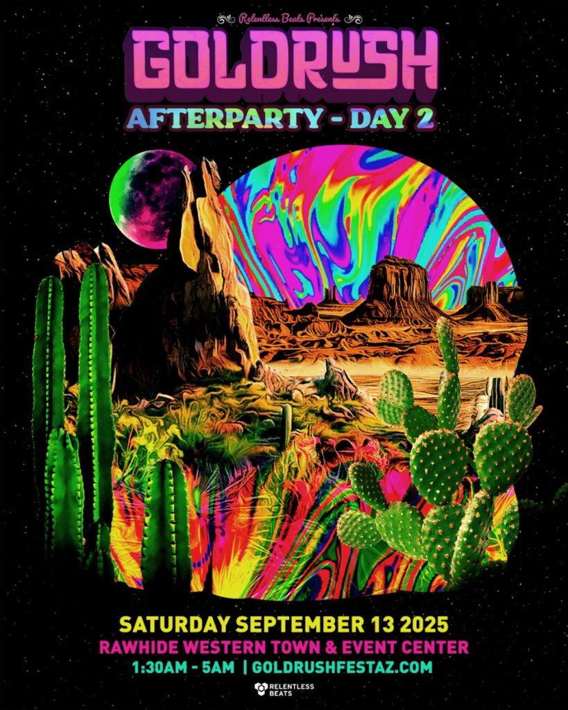 Goldrush Afterparty Day 2 Desert Artwork