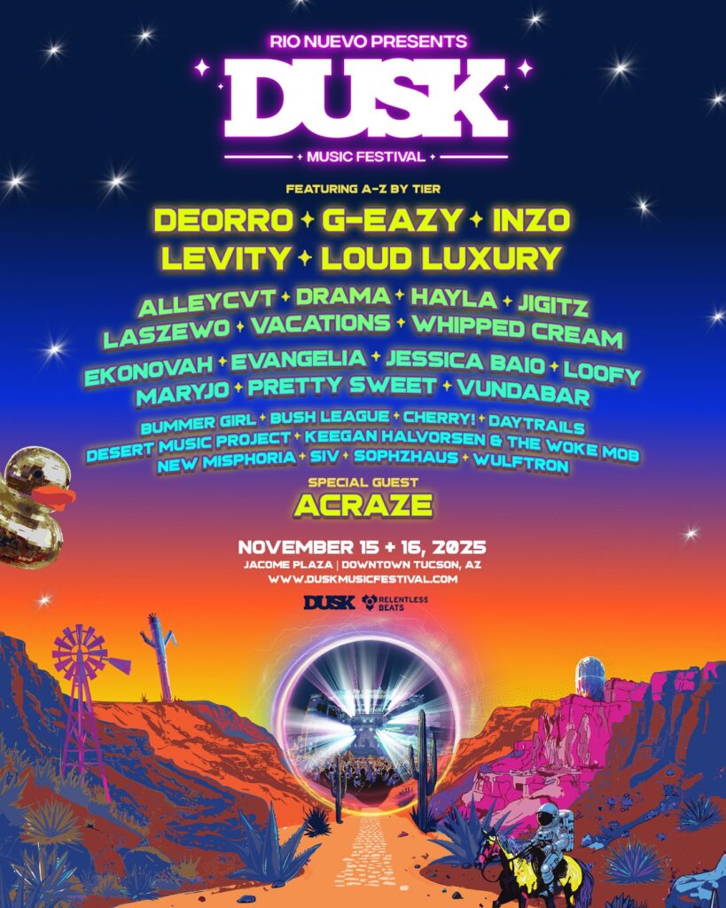 DUSK Music Festival 2025 Official Lineup Flyer