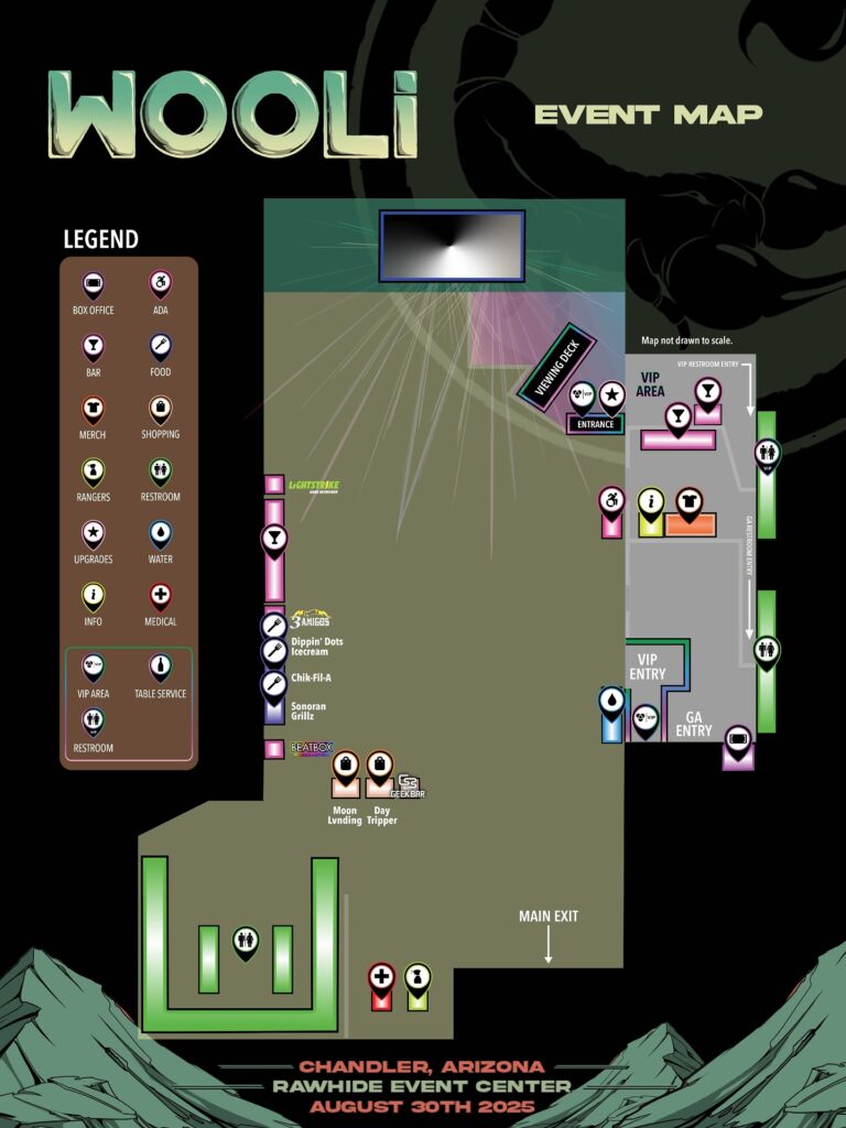 Wooli Rawhide Event Map 