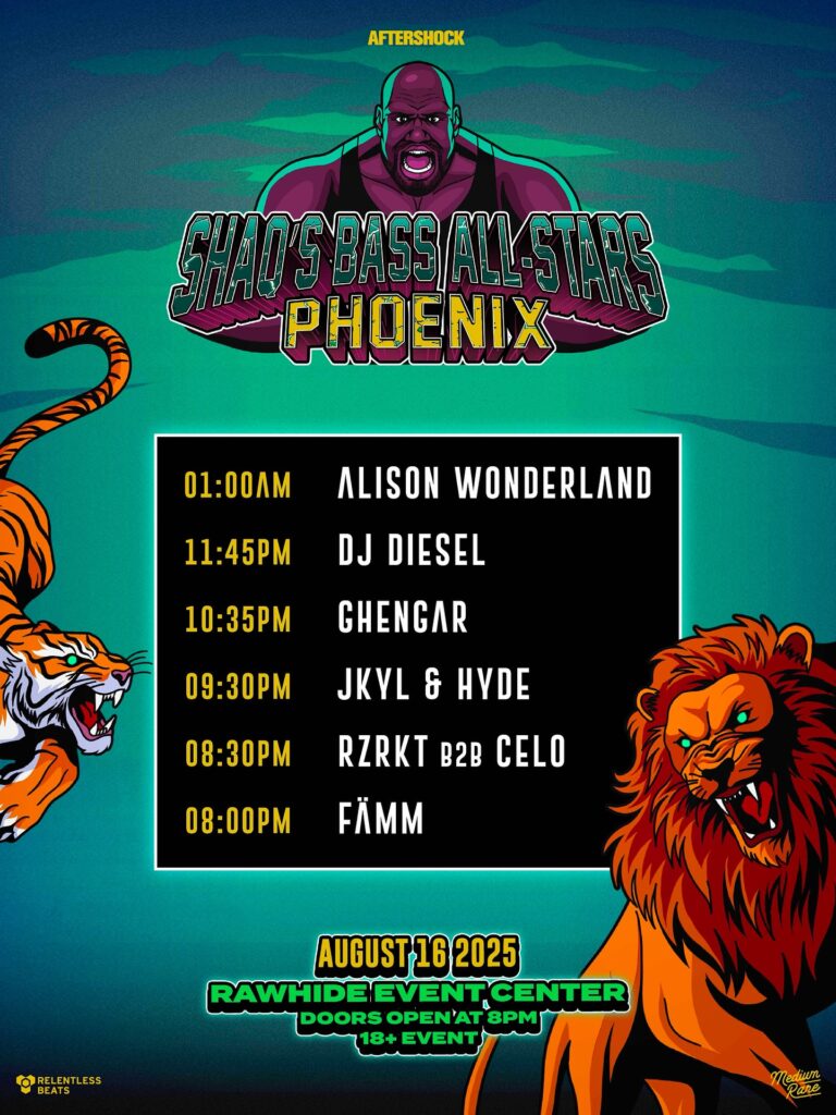 Shaq's Bass All-Stars Phoenix Set Times
