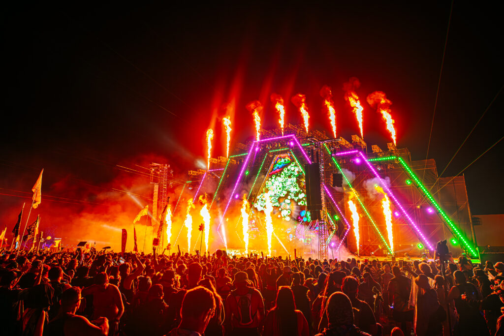 Dawn Mountain stage pyros