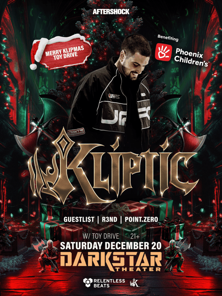Kliptic Merry Klipmas Toy Drive Darkstar Flyer