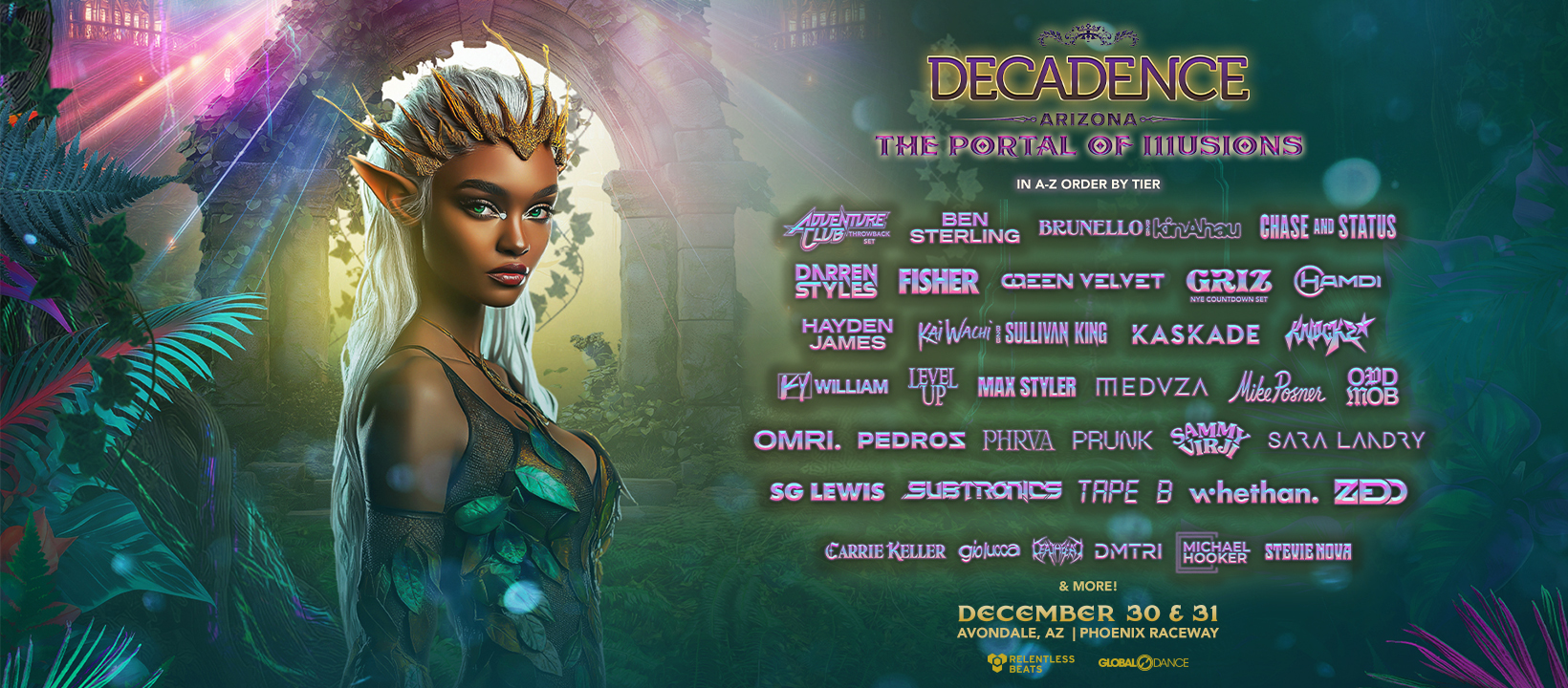 Decadence Arizona Line Up