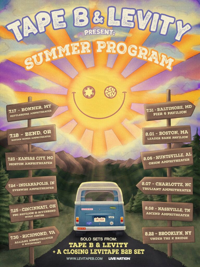 Tape B x Levity Summer Program Tour Dates