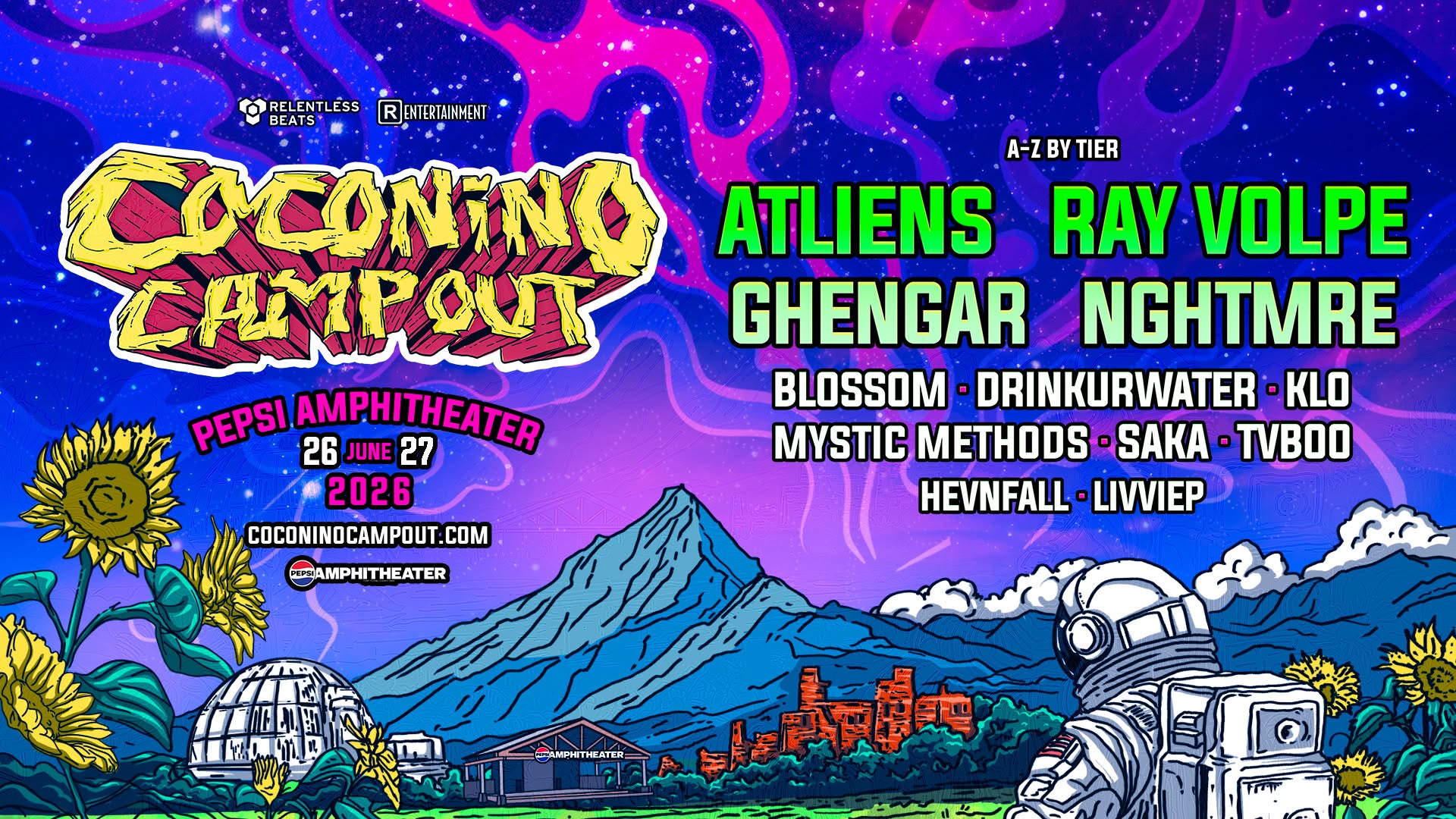 Coconino Campout Lineup Header