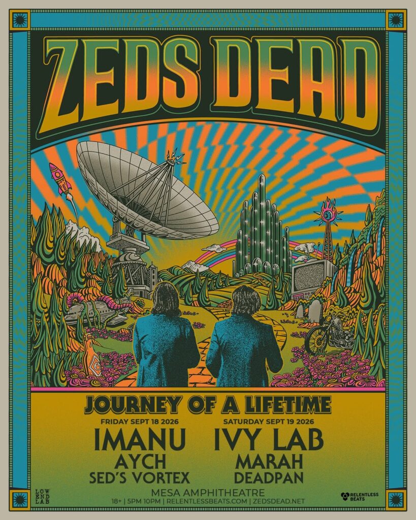 Zeds Dead Journey of A Lifetime Tour Flyer AZ