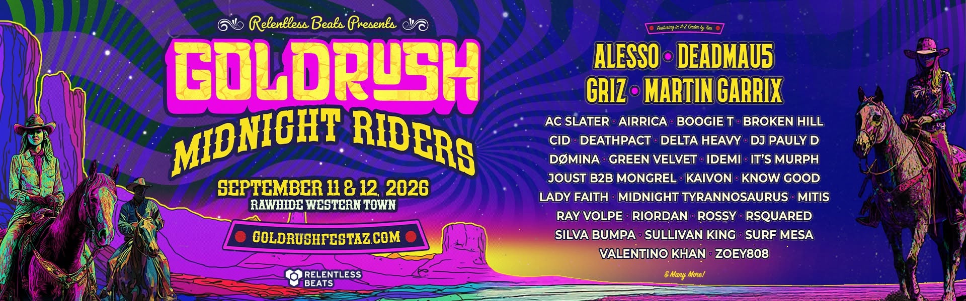 Goldrush 2026 lineup header