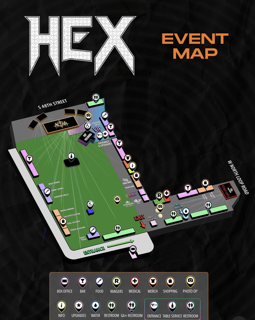 HEX event map